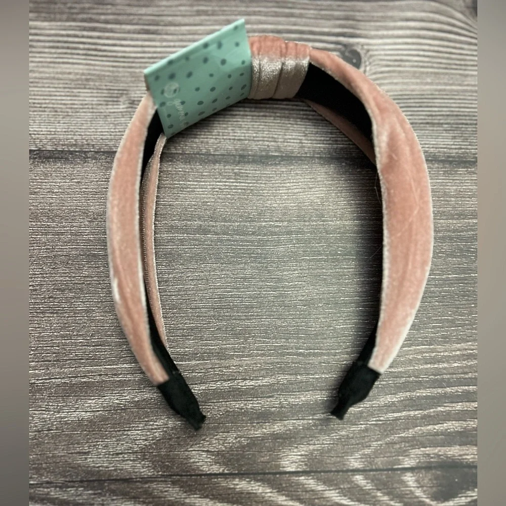 Gemma Simone Velvet Pink Kids Headband